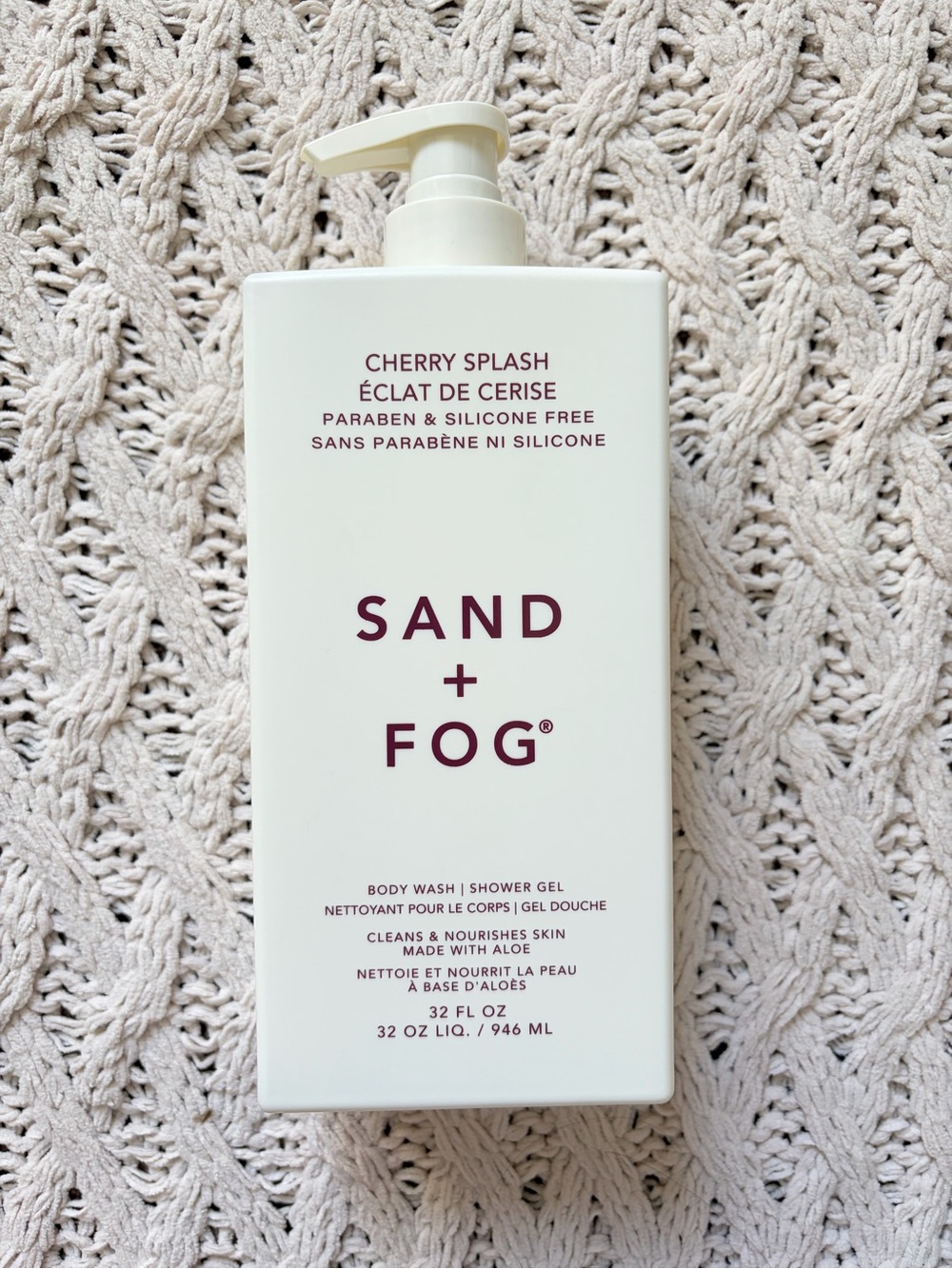 NWT Sand + Fog Cherry Splash Body Wash | Shower Gel - 32 OZ
